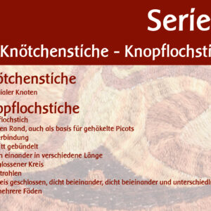 Die Stiche aus mein Lieblingstickstichebuh – Teil 1 - Serie C