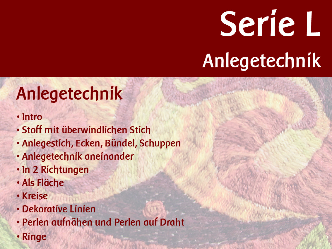 Die Stiche aus mein Lieblingstickstichebuh – Teil 2 - Serie L